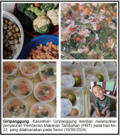 Penyaluran Pemberian Makanan Tambahan (PMT) Hari ke-22 Pencegahan Stunting